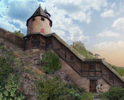 Virtuelle Rekonstruktion der Stadtmauer beim Hexenturm. © Thomas Schneider / agentur etcetera